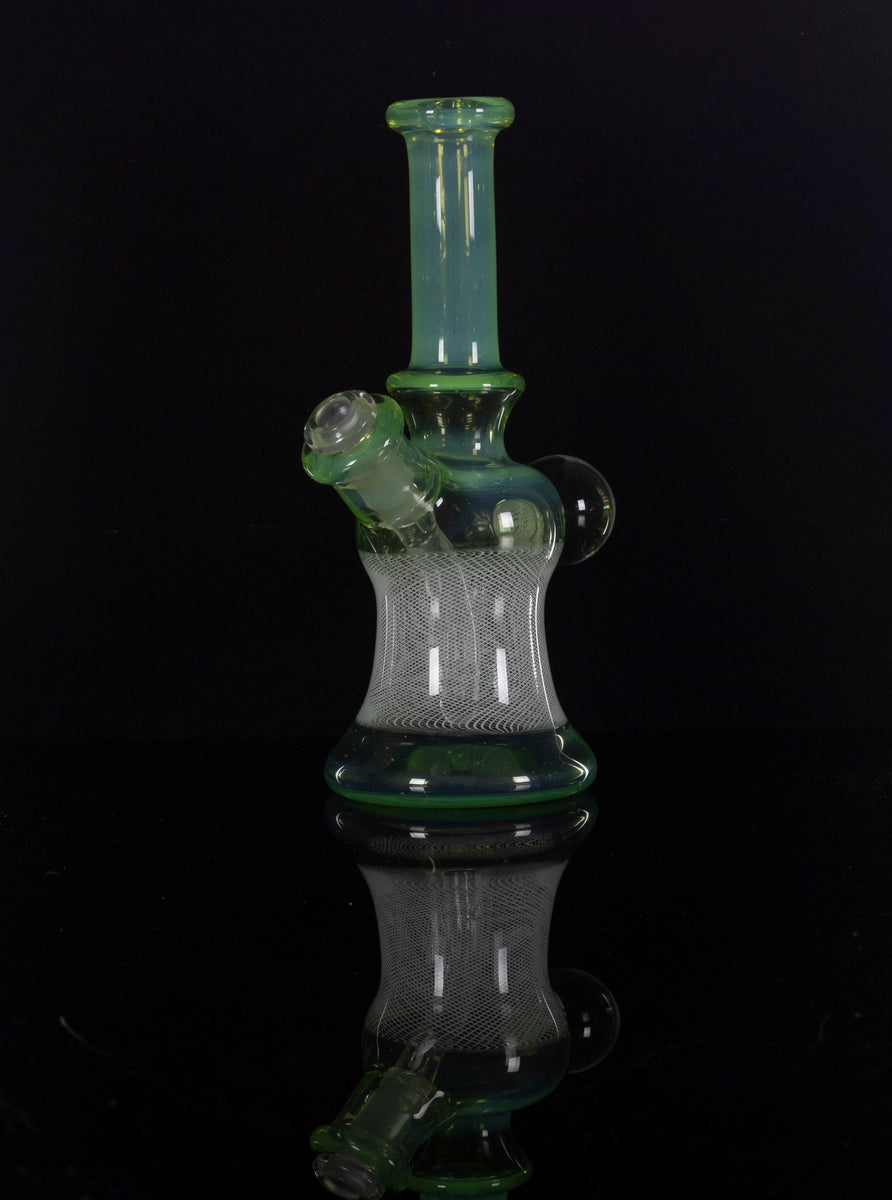 Blue Soldier Art Mini Tube Opal Lime The Highest Cloud Glass Gallery