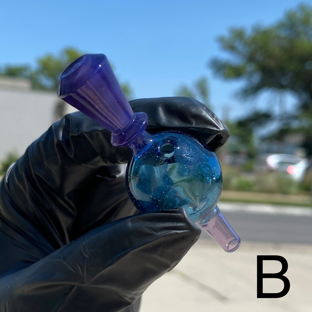 Brand Name Glass Dual Color Bubble Caps - The Highest Cloud Glass Gallery