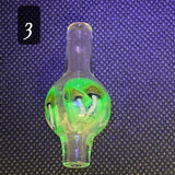 E Bitten Glass Mushroom Millie Bubble Caps (UV)