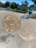 Matsumura Glass Elephant Heads Partial Accent