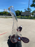 Matsumura Glass Elephant Heads Partial Accent