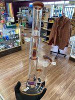 Sovereignty Glass Mini Grid Dome- 3 Cut 360 Grid Stemline Guava Root