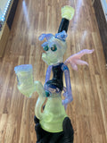 T Tree Glass Faceted Bubble Dumper w/ Millie eyes
