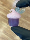 Bambi Glass Cupcake with Heart Pendants