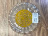 Tall Clear Cup With Design On Bottom