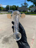 Matsumura Glass Elephant Heads Partial Accent