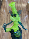T Tree Glass Sitting Dog Banger Hanger W/ Milli Eyes