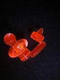Dawg House Glass Electric Flamingo Terp Slurper Set (UV)