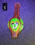 E Bitten Glass Mushroom Millie Bubble Caps (UV)