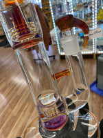 Sovereignty Glass Mini Grid Dome- 3 Cut 360 Grid Stemline Guava Root