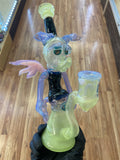 T Tree Glass Faceted Bubble Dumper w/ Millie eyes