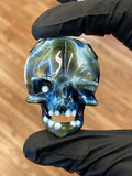 Ras Glass Skull Pendants