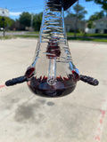 Matsumura Glass Elephant Heads Partial Accent