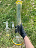 Gordo Scientific Glass In-Line Single -NS Yellow