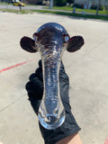 Matsumura Glass Elephant Heads Partial Accent