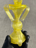 Blew Glass Recycler Pineapple over Satin