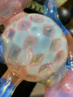 Space Cricket Glass Klein Peach Opal & Aquamarine