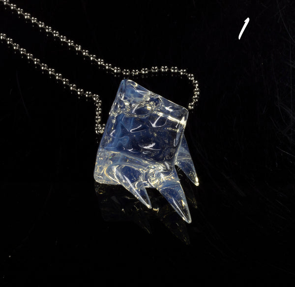 Chaka Glass Ice Cube Pendants